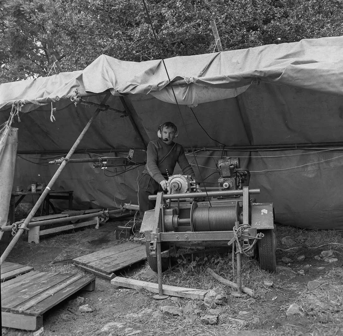 Wills Founder engine recovery winch 1978